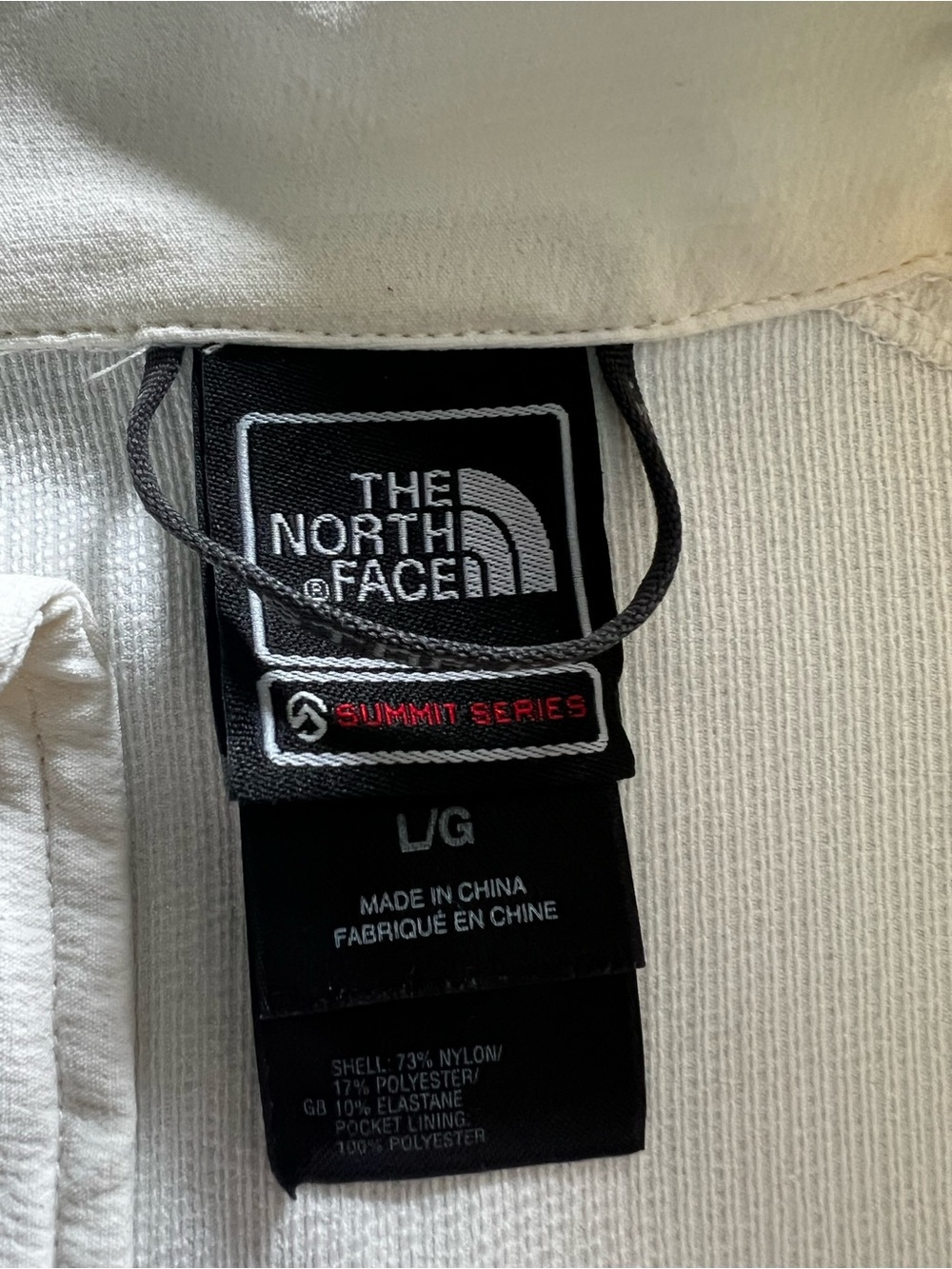 The North Face Summit Series White Gray Zip-Up Activewear Cinch Hem Jacket-L - Picture 5 of 16